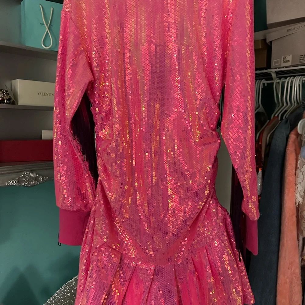 QUEEN OF SPARKLES Pink Sequin Dress - Picture 1 of 6